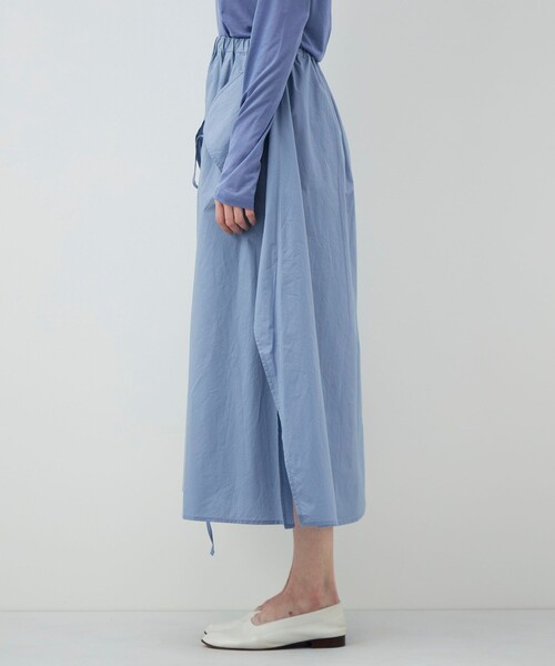 BASERANGE（ベースレンジ）の「BASERANGE DECTI フレアスカート（スカート・レディース・ライトブルー・S）」の4枚目の写真