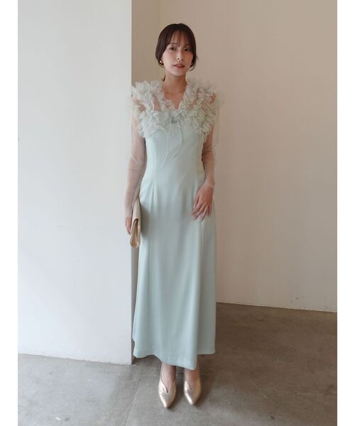セール】LADYチュールボレロキャミワンピース 【オケージョンドレス