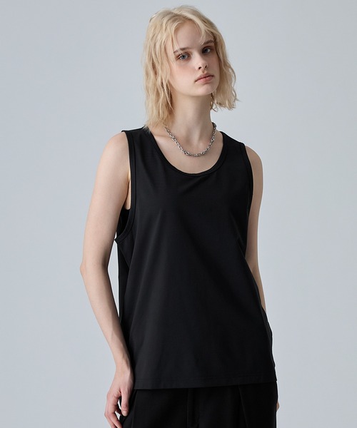 VELNUS(ベルナス)の「【VELNUS】Cool Touch & Easy Care Cropped Layered Tank Top/〈接触冷感・イージーケア〉 クロップドレイヤードタンクトップ(タンクトップ・メンズ・ブラック/ホワイト・L/M/S)」の13枚目の写真