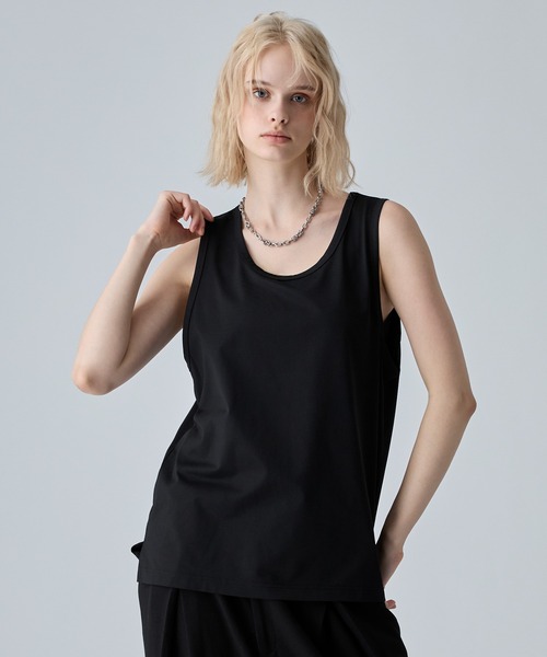VELNUS(ベルナス)の「【VELNUS】Cool Touch & Easy Care Cropped Layered Tank Top/〈接触冷感・イージーケア〉 クロップドレイヤードタンクトップ(タンクトップ・メンズ・ブラック/ホワイト・L/M/S)」の15枚目の写真