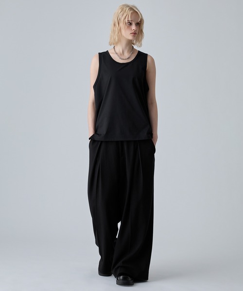 VELNUS(ベルナス)の「【VELNUS】Cool Touch & Easy Care Cropped Layered Tank Top/〈接触冷感・イージーケア〉 クロップドレイヤードタンクトップ(タンクトップ・メンズ・ブラック/ホワイト・L/M/S)」の17枚目の写真
