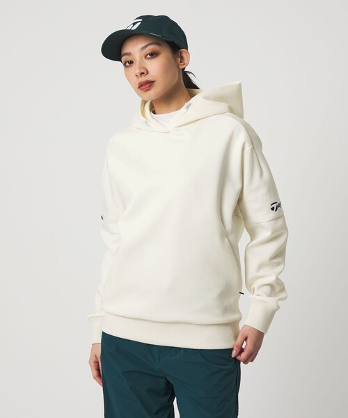 TaylorMade(テーラーメイド)の「【別注】<TaylorMade×UNITED ARROWS> ユニセックス パーカー ストレッチ UV(パーカー・メンズ・オフホワイト/イエロー/ネイビー・S/XS/XL/L/M)」の5枚目の写真