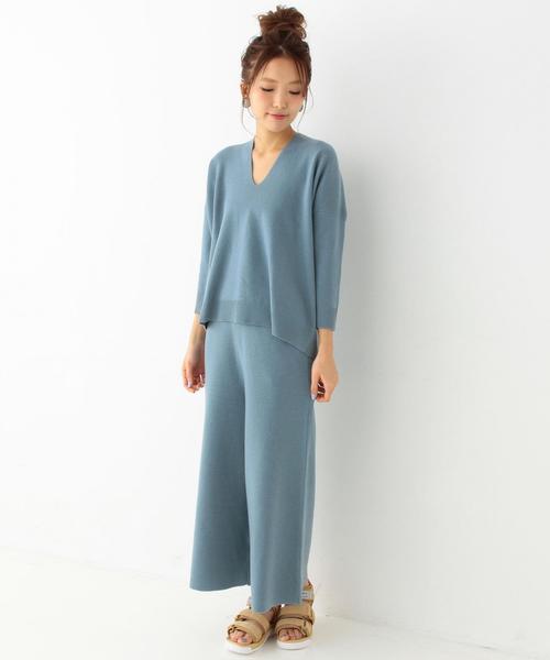 Another Edition（アナザーエディション）の「【WEB店舗限定】ミラノリブセットアップ/ aeBC  ミラノリブSET UP◆（サロペット/オーバーオール・レディース・ライトグレー/ライトブルー/オフホワイト・フリー）」の3枚目の写真