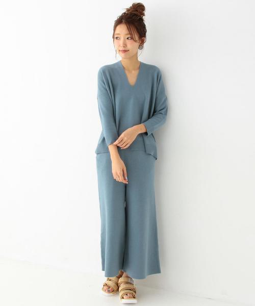 Another Edition（アナザーエディション）の「【WEB店舗限定】ミラノリブセットアップ/ aeBC  ミラノリブSET UP◆（サロペット/オーバーオール・レディース・ライトグレー/ライトブルー/オフホワイト・フリー）」の7枚目の写真