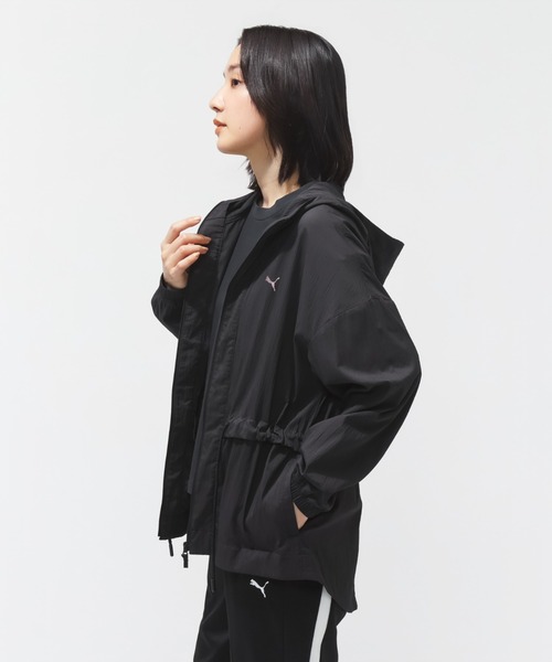 PUMA(プーマ)の「プーマ PUMA ウーブンJKT(ナイロンジャケット・レディース・スモークピンク/ブラック・M/L)」の13枚目の写真