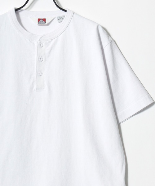 BEN DAVIS(ベンデイビス)の「BEN DAVIS/ベンデイビス CLASSIC SS HENLEY/ヴィンテージ加工 無地 ヘンリーネック 半袖Tシャツ/レディース メンズ(Tシャツ/カットソー・メンズ・ネイビー/ホワイト/ブラック・XL/L/M)」の10枚目の写真