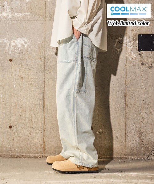 niko and...（ニコアンド）の「COOLMAX ライトデニムペインターパンツ LIGHT PAINTER DENIM PANTS [niko and ...JEANS]（デニムパンツ・メンズ・ブルー/ブラック/サックスブルー/ライトブルー/カーキ/ブラウン/チャコール/インディゴブルー・MEDIUM/LARGE/SMALL）」の14枚目の写真