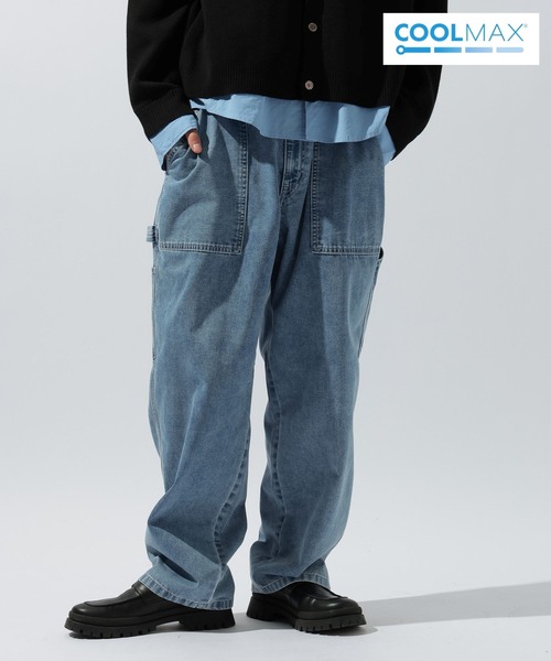 niko and...（ニコアンド）の「COOLMAX ライトデニムペインターパンツ LIGHT PAINTER DENIM PANTS [niko and ...JEANS]（デニムパンツ・メンズ・ブルー/ブラック/サックスブルー/ライトブルー/カーキ/ブラウン/チャコール/インディゴブルー・MEDIUM/LARGE/SMALL）」の11枚目の写真