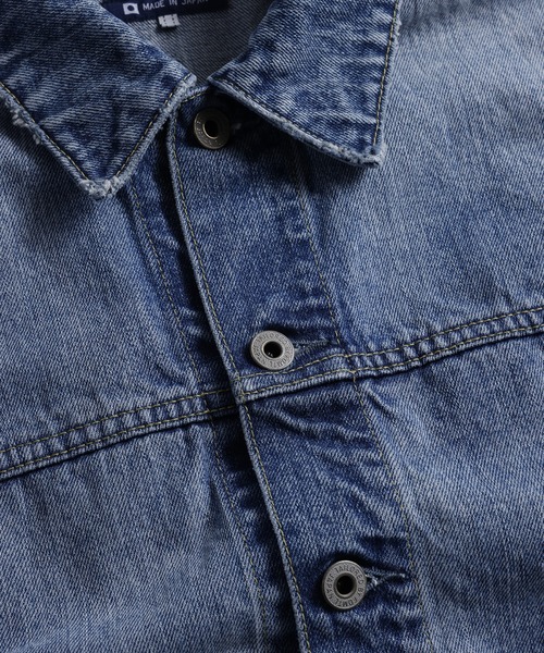 FDMTL（ファンダメンタル）の「FDMTL/ファンダメンタル/PLEATS DENIM JACKET 10YR　WASH（デニムジャケット・メンズ・インディゴブルー・4/3/2）」の5枚目の写真