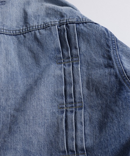 FDMTL（ファンダメンタル）の「FDMTL/ファンダメンタル/PLEATS DENIM JACKET 10YR　WASH（デニムジャケット・メンズ・インディゴブルー・4/3/2）」の9枚目の写真