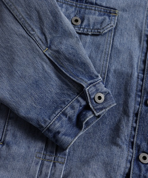 FDMTL（ファンダメンタル）の「FDMTL/ファンダメンタル/PLEATS DENIM JACKET 10YR　WASH（デニムジャケット・メンズ・インディゴブルー・4/3/2）」の11枚目の写真