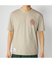 RUSTY（ラスティ）の「RUSTY ラスティ 吸汗速乾 ストレッチ 発泡プリント ロゴT 半袖 UVカット Tシャツ（Tシャツ/カットソー）」