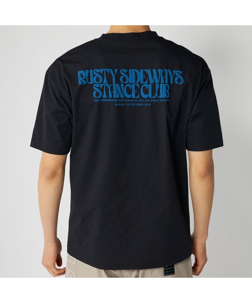 RUSTY(ラスティ)の「RUSTY ラスティ 吸汗速乾 ストレッチ 発泡プリント ロゴT 半袖 UVカット Tシャツ(Tシャツ/カットソー・メンズ・ホワイト/ベージュ/ブラック・LL/L/M)」の10枚目の写真