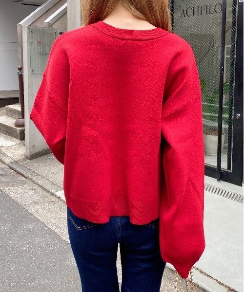 INGNI(イング)の「スポンディッシュニットカーディガン(カーディガン/ボレロ・レディース・アイボリー/サックスブルー/ネイビー/レッド・M)」の22枚目の写真