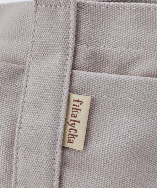 BACKYARD FAMILY(バックヤードファミリー)の「fika lycka 帆布トート サガラ刺繍(トートバッグ・レディース・イエロー/アクア/ブラウン/ブラック・FREE)」の5枚目の写真