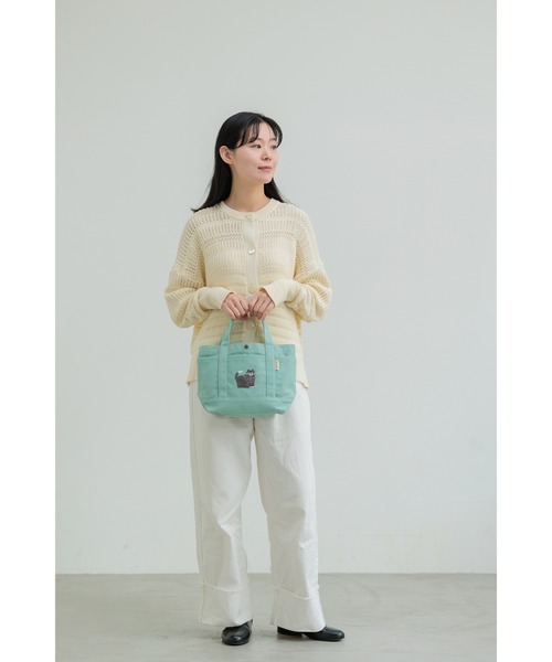 BACKYARD FAMILY(バックヤードファミリー)の「fika lycka 帆布トート サガラ刺繍(トートバッグ・レディース・イエロー/アクア/ブラウン/ブラック・FREE)」の11枚目の写真