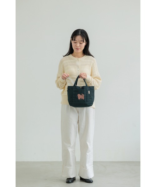 BACKYARD FAMILY(バックヤードファミリー)の「fika lycka 帆布トート サガラ刺繍(トートバッグ・レディース・イエロー/アクア/ブラウン/ブラック・FREE)」の15枚目の写真