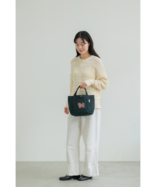 BACKYARD FAMILY(バックヤードファミリー)の「fika lycka 帆布トート サガラ刺繍(トートバッグ・レディース・イエロー/アクア/ブラウン/ブラック・FREE)」の16枚目の写真