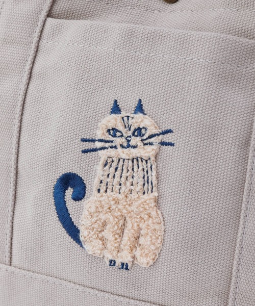 BACKYARD FAMILY(バックヤードファミリー)の「fika lycka 帆布トート サガラ刺繍(トートバッグ・レディース・イエロー/アクア/ブラウン/ブラック・FREE)」の20枚目の写真