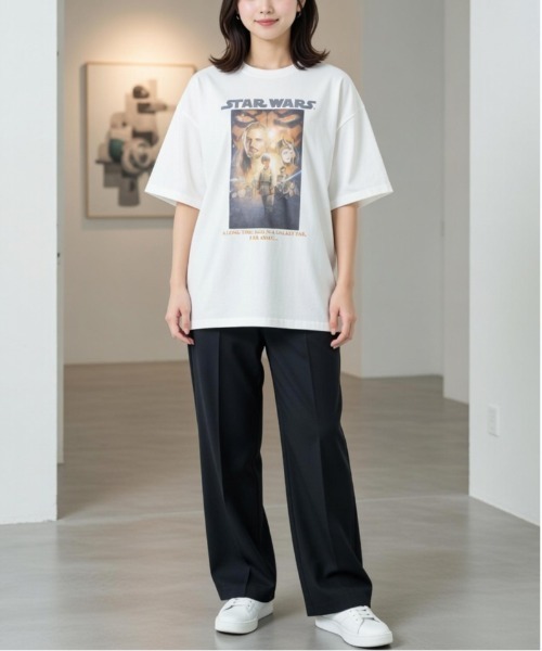 ALWAYS GOOD TIME(オルウェイズグッドタイム)の「【STAR WARS/スターウォーズ】ポスターアートプリントUSD加工半袖Tシャツ/Movie Tee/ユニセックス(Tシャツ/カットソー・メンズ・ホワイト系その他2/ブラック系その他2/ホワイト系その他/スミクロ/アイボリー/ホワイト系その他3/ブラック系その他3/ブラック系その他・M/LL/L)」の20枚目の写真