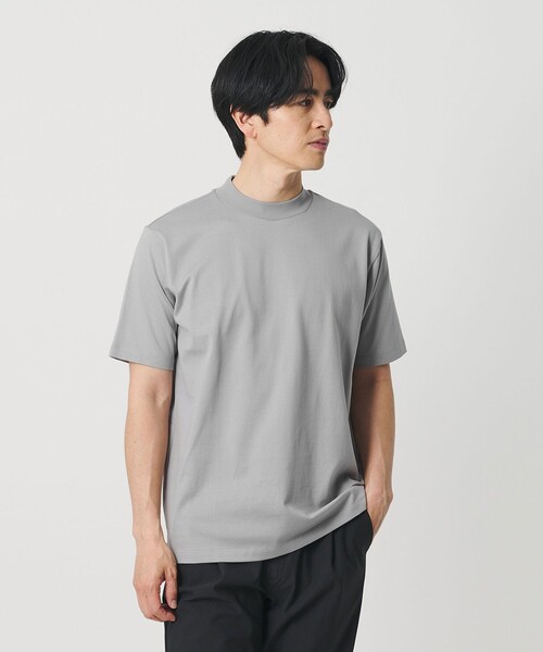 【美品】BEAUTY&amp;YOUTH ビューティアンドユース Tシャツ グレー サイズ:FREE | 25春夏 コットン ポケット ビッグTシャツ / カットソー 半袖 クルーネック ワイド | トップス 日本製【レディース】【中古】 BEAUTY&YOUTH UNITED ARROWS - 【美品】BEAUTY&YOUTH ビューティアンド