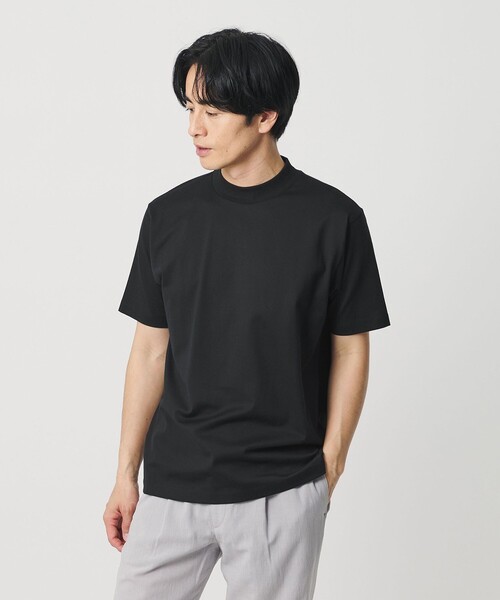 BEAUTY&YOUTH UNITED ARROWS（ビューティーアンドユースユナイテッドアローズ）の「クリアコットン ジャケット 半袖Tシャツ 抗菌 防臭機能付き（Tシャツ/カットソー・メンズ・ブラック/グレー系/ホワイト・XL/M/S/L）」の4枚目の写真