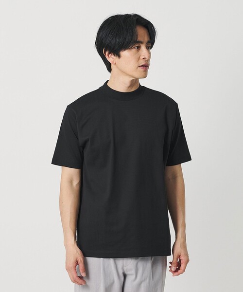 BEAUTY&YOUTH UNITED ARROWS（ビューティーアンドユースユナイテッドアローズ）の「クリアコットン ジャケット 半袖Tシャツ 抗菌 防臭機能付き（Tシャツ/カットソー・メンズ・ブラック/グレー系/ホワイト・XL/M/S/L）」の5枚目の写真