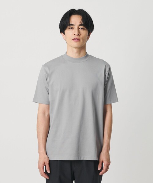 BEAUTY&YOUTH UNITED ARROWS（ビューティーアンドユースユナイテッドアローズ）の「クリアコットン ジャケット 半袖Tシャツ 抗菌 防臭機能付き（Tシャツ/カットソー・メンズ・ブラック/グレー系/ホワイト・XL/M/S/L）」の6枚目の写真