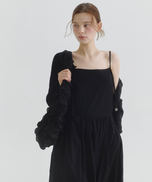 MICANE（ミケーネ）の「マンディシャーリングドレス-カーディガンセットアップ（ワンピース・レディース・ブラック/アイボリー・X-SMALL/SMALL/X-LARGE/LARGE/MEDIUM）」の8枚目の写真