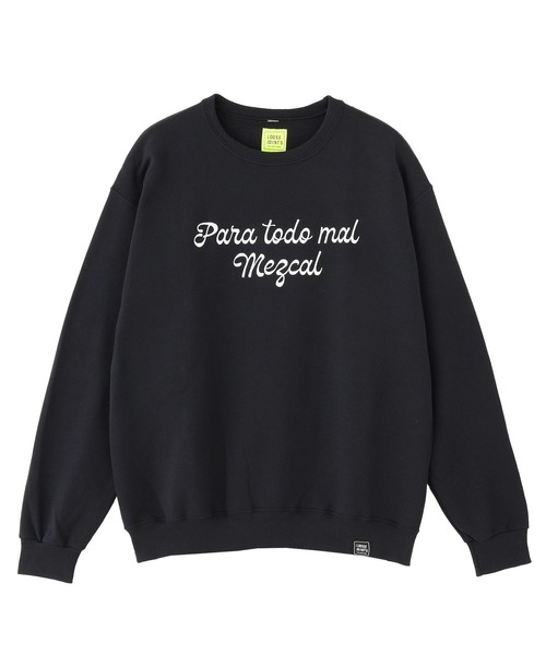LOOSE JOINTS(ルーズジョインツ)の「LOOSEJOINTS ED DAVIS PARA TODO MAL MEZCAL CREW LF25FL024ED(スウェット・メンズ・グリーン/ブラック・M/L)」の2枚目の写真