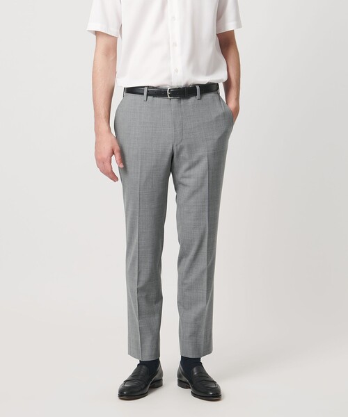 UNITED ARROWS（ユナイテッドアローズ）の「トロピカル サイドエクステンド ノープリーツ スラックス COMFORT EASY‐MODEL ウォッシャブル タテヨコストレッチ イージーケア（スラックス・メンズ・ネイビー/グレー系/ダークグレー・46/44/50/48）」の3枚目の写真