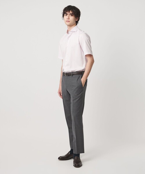 UNITED ARROWS(ユナイテッドアローズ)の「トロピカル サイドエクステンド ノープリーツ スラックス COMFORT EASY‐MODEL ウォッシャブル タテヨコストレッチ イージーケア(スラックス・メンズ・ネイビー/グレー系/ダークグレー・46/44/50/48)」の9枚目の写真