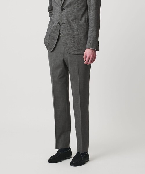 UNITED ARROWS(ユナイテッドアローズ)の「トロピカル サイドエクステンド ノープリーツ スラックス COMFORT EASY‐MODEL ウォッシャブル タテヨコストレッチ イージーケア(スラックス・メンズ・ネイビー/グレー系/ダークグレー・46/44/50/48)」の10枚目の写真