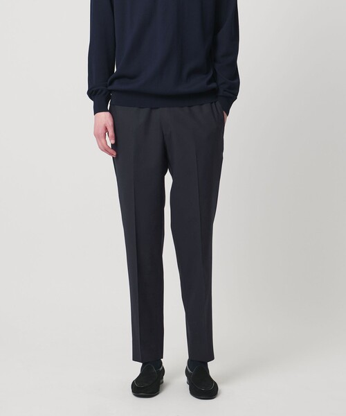 UNITED ARROWS(ユナイテッドアローズ)の「トロピカル サイドエクステンド ノープリーツ スラックス COMFORT EASY‐MODEL ウォッシャブル タテヨコストレッチ イージーケア(スラックス・メンズ・ネイビー/グレー系/ダークグレー・46/44/50/48)」の14枚目の写真