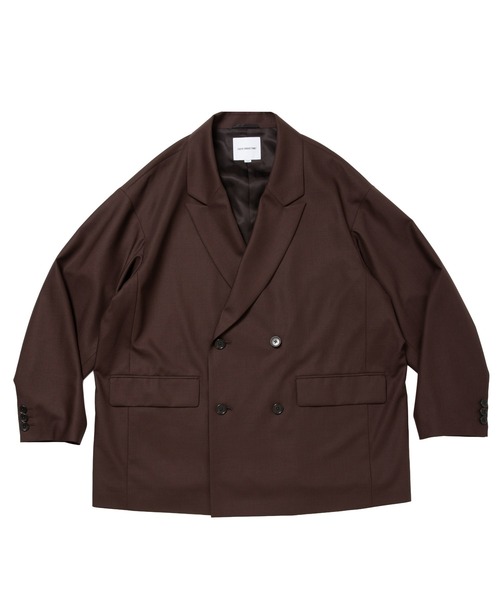 COOTIE PRODUCTIONS(クーティープロダクションズ)の「T/W Twill Double Breasted Jacket(テーラードジャケット・メンズ・ブラック/ブラウン・LARGE/MEDIUM/X-LARGE)」の2枚目の写真