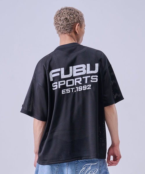 FUBU( フブ)の「FUBU フブ Mesh T-Shirts/メッシュTシャツ(Tシャツ/カットソー・メンズ・ブラック/ホワイト・XL/L/M/XXL)」の1枚目の写真