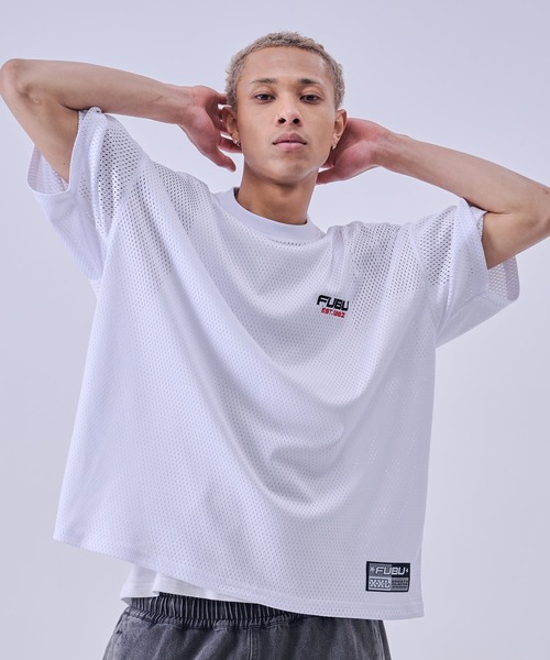 FUBU( フブ)の「FUBU フブ Mesh T-Shirts/メッシュTシャツ(Tシャツ/カットソー・メンズ・ブラック/ホワイト・XL/L/M/XXL)」の5枚目の写真