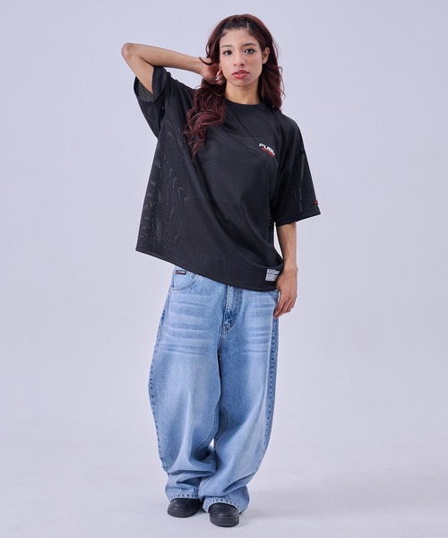 FUBU( フブ)の「FUBU フブ Mesh T-Shirts/メッシュTシャツ(Tシャツ/カットソー・メンズ・ブラック/ホワイト・XL/L/M/XXL)」の18枚目の写真