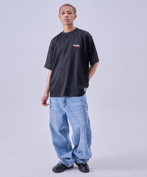 FUBU( フブ)の「FUBU フブ Mesh T-Shirts/メッシュTシャツ(Tシャツ/カットソー・メンズ・ブラック/ホワイト・XL/L/M/XXL)」の13枚目の写真