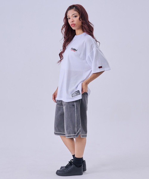 FUBU( フブ)の「FUBU フブ Mesh T-Shirts/メッシュTシャツ(Tシャツ/カットソー・メンズ・ブラック/ホワイト・XL/L/M/XXL)」の12枚目の写真