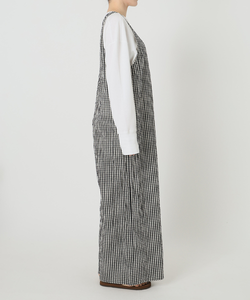 FRAMeWORK（フレームワーク）の「GIMGAM CHECK サロペット（サロペット/オーバーオール・レディース・ブラック・36/38）」の11枚目の写真