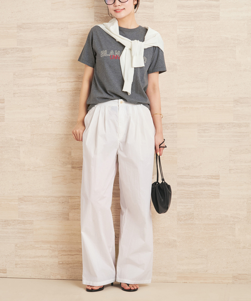 plage（プラージュ）の「organic cotton graphic Tシャツ（Tシャツ/カットソー・レディース・キャメル/ライトグレー・FREE）」の19枚目の写真