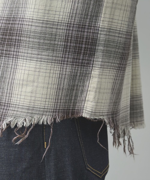 Rafu(ラフ)の「【MIYAGIHIDETAKA】Rafu Processed Shirt(シャツ/ブラウス・メンズ・ホワイト/ブルー・XL/L)」の9枚目の写真