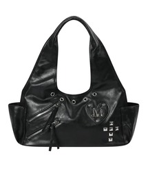 MUCENT（ムセント）の「◇MUCENT◇ブランド直輸入正規品 ロミア ハート パッチ クロス スタッド ショルダー バッグ ユニセックス ROMIA HEART PATCH CROSS STUD SHOULDER BAG UNISEX（ショルダーバッグ）」