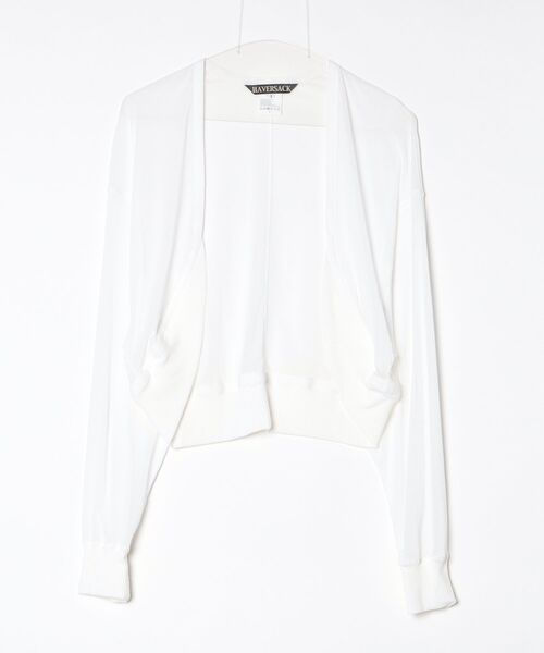 BEAMS BOY(ビームスボーイ)の「HS Bolero(ニット/セーター・レディース・ホワイト・1)」の1枚目の写真