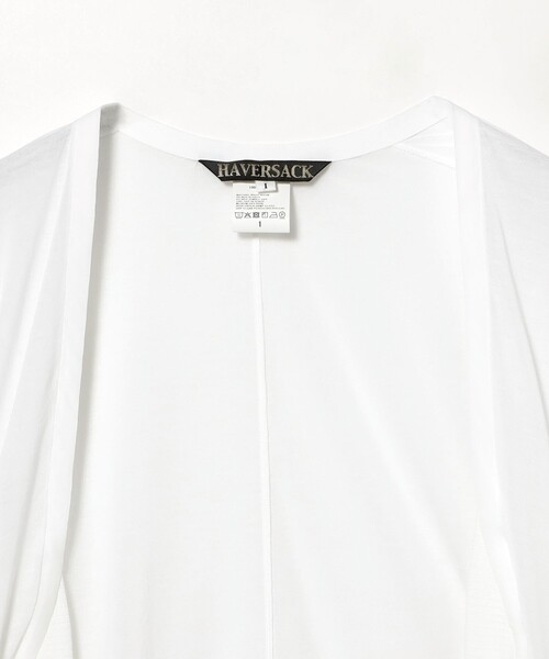 BEAMS BOY(ビームスボーイ)の「【7/16値下げ】HAVERSACK / シアー 天竺 ショート ボレロ(ニット/セーター・レディース・ホワイト・1)」の3枚目の写真
