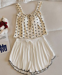 Bifrost（ビフレスト）の「ルームウェア カップ付きキャミソール&ショートパンツ 上下2点セット（ルームウェア/パジャマ）」