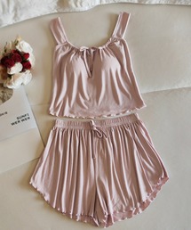 Bifrost（ビフレスト）の「ルームウェア カップ付きキャミソール&ショートパンツ 上下2点セット（ルームウェア/パジャマ）」