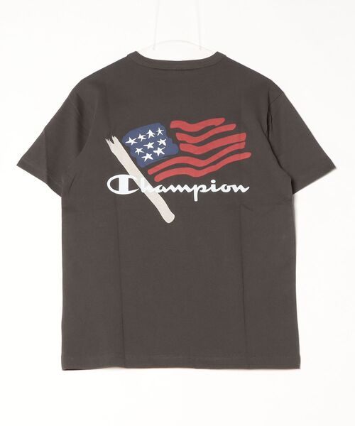 Champion（チャンピオン）の「【別注】チャンピオン  SHORT SLEEVE T-SHIRT 限定コラボ（Tシャツ/カットソー・メンズ・ホワイト/ブラック/アイボリー・LL/S/M/L）」の5枚目の写真