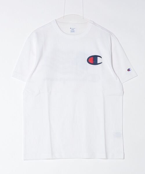 Champion（チャンピオン）の「【別注】チャンピオン  SHORT SLEEVE T-SHIRT 限定コラボ（Tシャツ/カットソー・メンズ・ホワイト/ブラック/アイボリー・LL/S/M/L）」の12枚目の写真